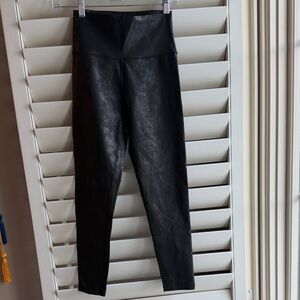 Aerie Black Faux Leather Leggings